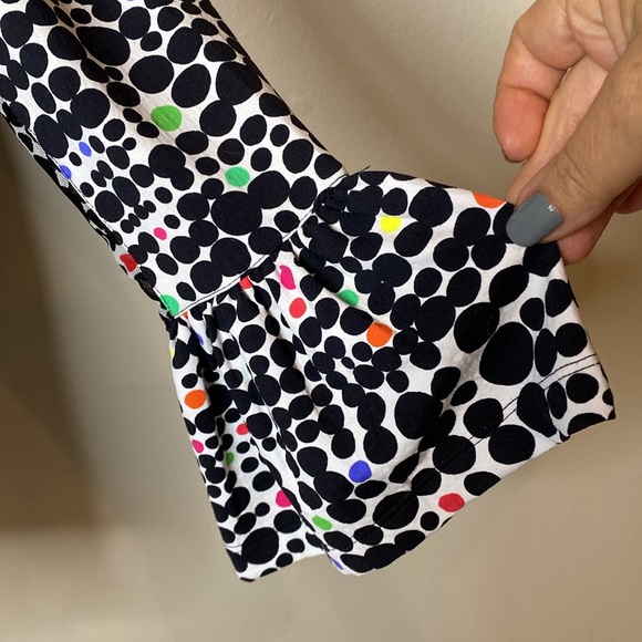 NWOT! IBKUL Geometric Dot Print Crew Neck Long Sleeve UPF 50 Golf Dress - Size S - Picture 3 of 5